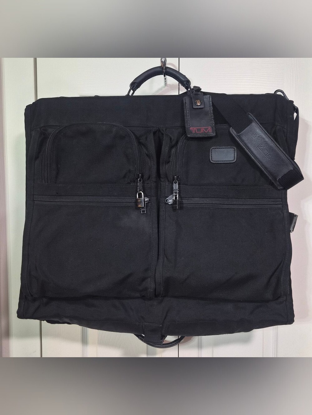 Tumi Alpha Black Ballistic Nylon 24" Bi-Fold Travel Garment Bag